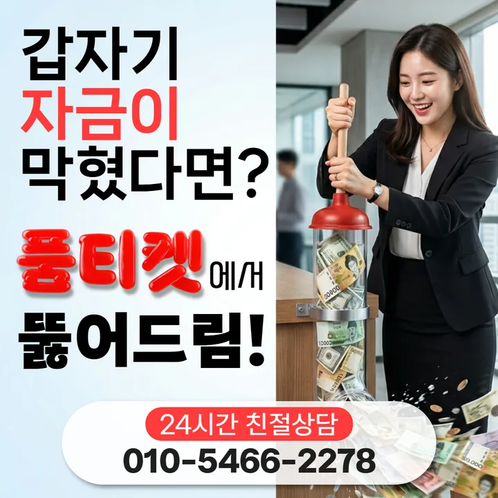 품티켓 차단과 해제 안내 대표 배너